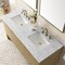 James Martin Vanities Hudson 60in Double Vanity, Light Natural Oak w/ 3 CM Carrara Marble Top 435-V60D-LNO-3CAR - alternate 7